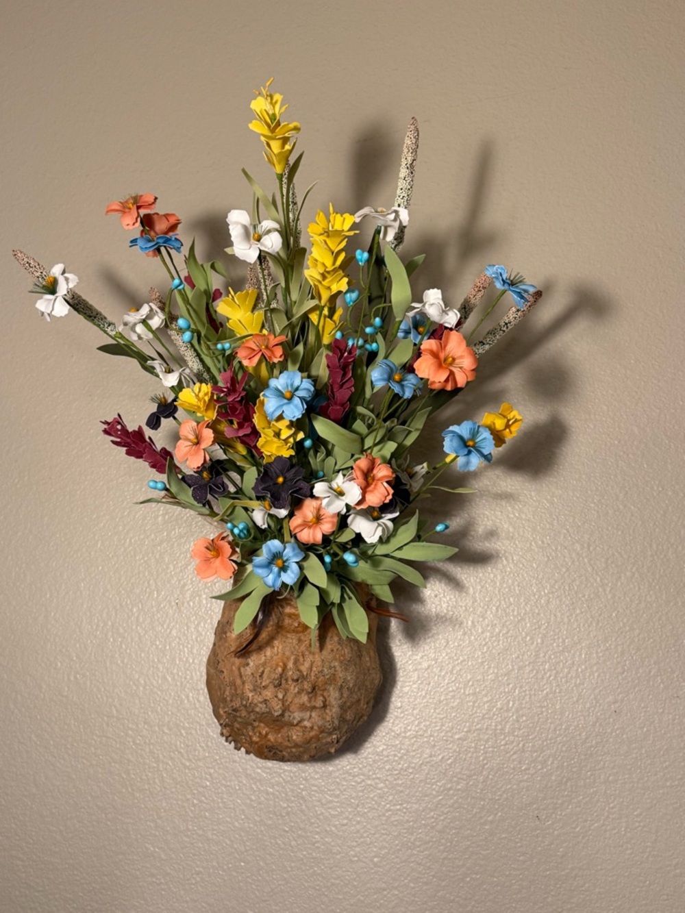 Handcrafted in a Saguaro Cactus Boot- floral arrangement.